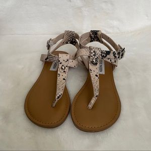 Steve Madden snake print sandals